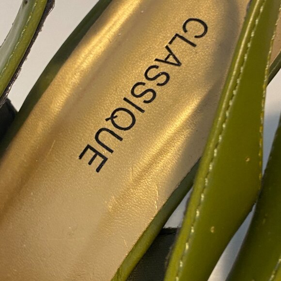 CLASSIQUE Slingback Kiteen Heel Shoes - Picture 3 of 6